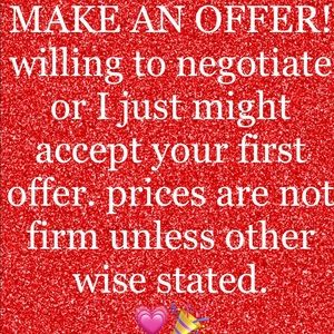 OFFERS ALWAYS WELCOME 💗